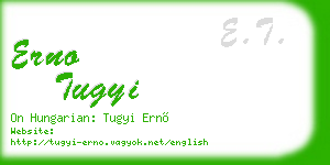 erno tugyi business card